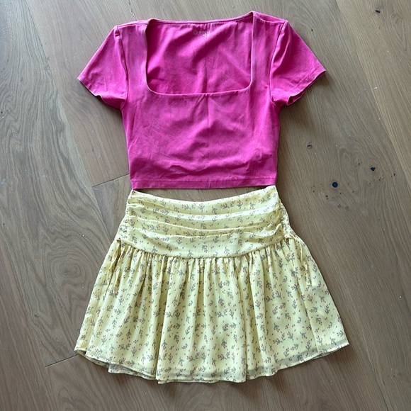 Zara Floral summer skirt Size 10 - Picture 2 of 6